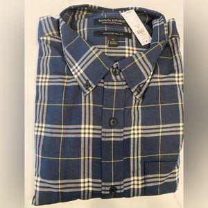 Banana republic untucked slim fit soft flannel